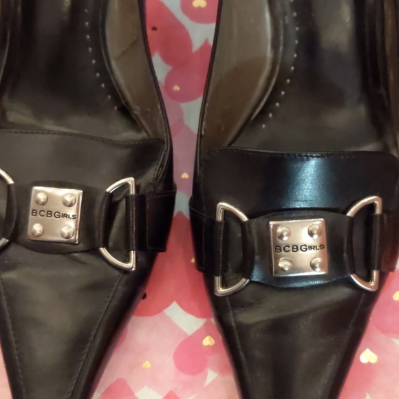 Short leather heels - Picture 3 of 5